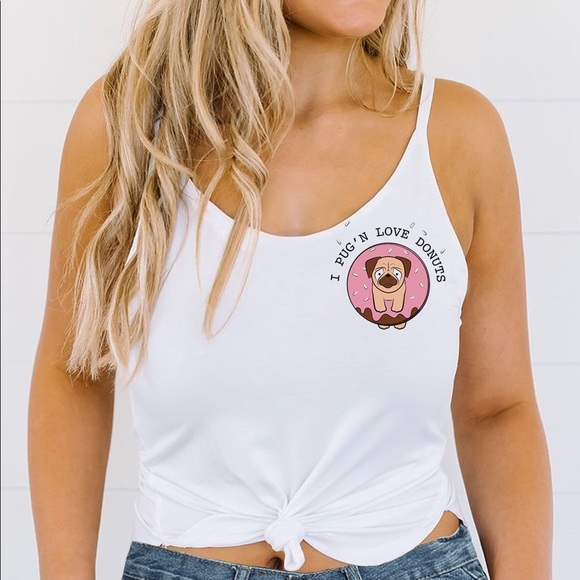 3/$20 - Women’s Pug Tank Top - Picture 7 of 7